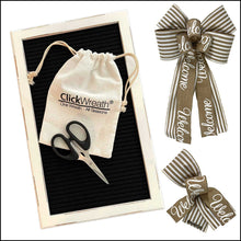 Load image into Gallery viewer, Letterboard Starter Kit with Tan Welcome Ribbon