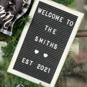 Letterboard Starter Kit with Black Welcome Ribbon