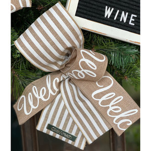 Letterboard Starter Kit with Tan Welcome Ribbon