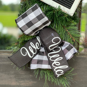 Letterboard Starter Kit with Black Welcome Ribbon